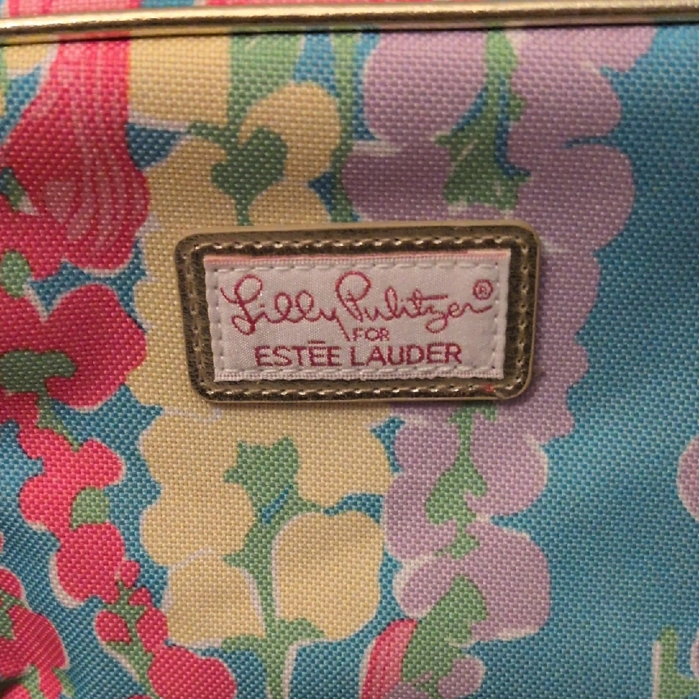 Lilly Pulitzer Multicolor Floral Cosmetic Bag NWOT
